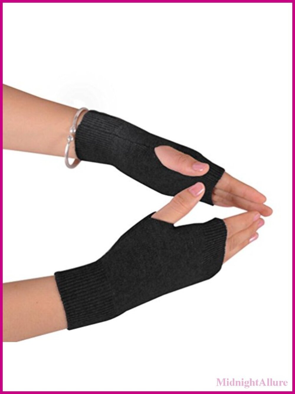 Wool Blend Fingerless Gloves Arm Warmers for Typing